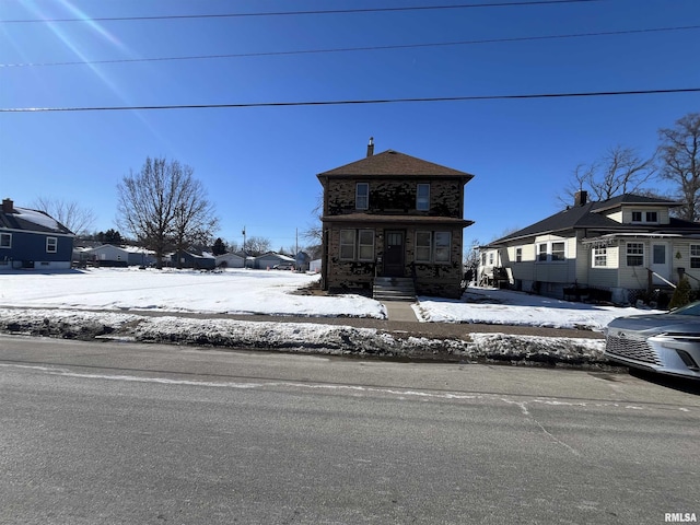 view of front of house with a residential view