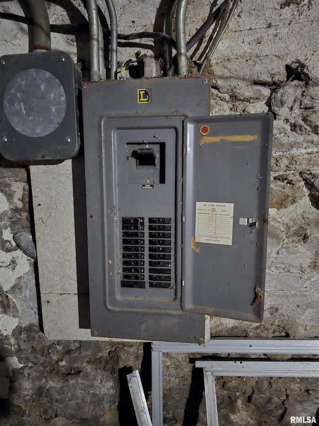 utility room featuring electric panel