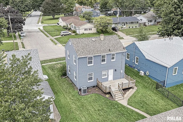 bird's eye view featuring a residential view