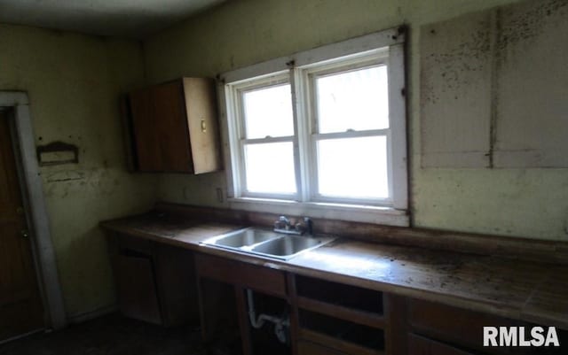 kitchen featuring a sink