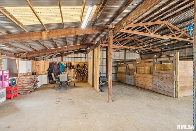 view of horse barn