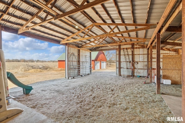 view of horse barn