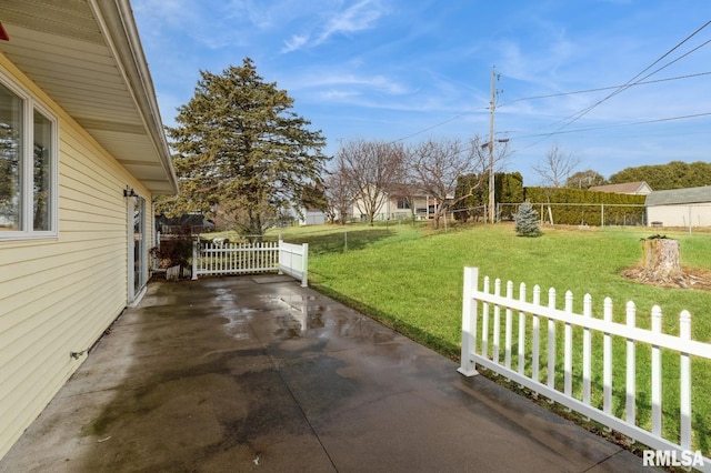 view of patio / terrace with fence