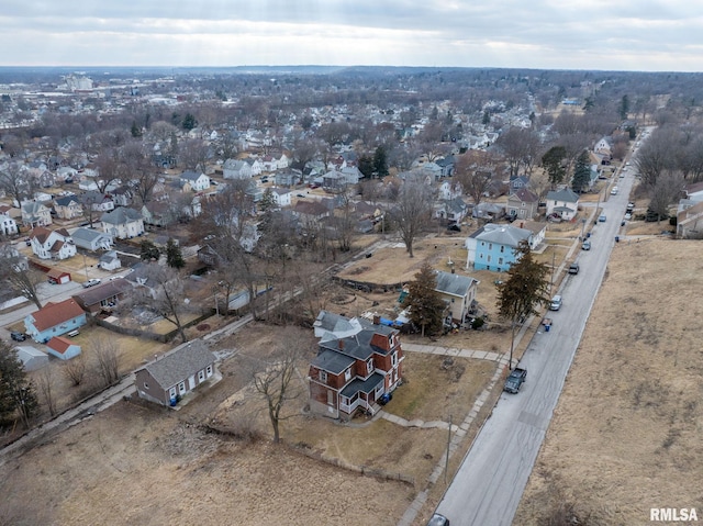 bird's eye view featuring a residential view