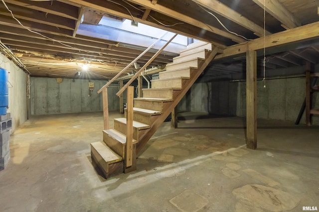 1595 Casper Church Rd, Cobden, IL 62920 - unfinished basement with stairs