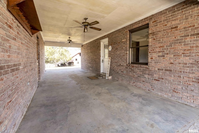 1595 Casper Church Rd, Cobden, IL 62920 - view of patio featuring ceiling fan