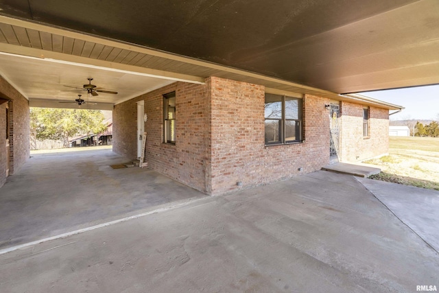 1595 Casper Church Rd, Cobden, IL 62920 - view of patio / terrace with a ceiling fan