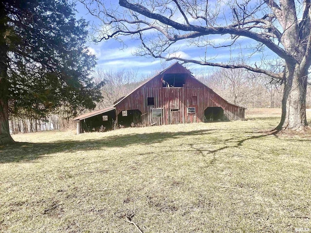 1595 Casper Church Rd, Cobden, IL 62920 - view of barn featuring a yard