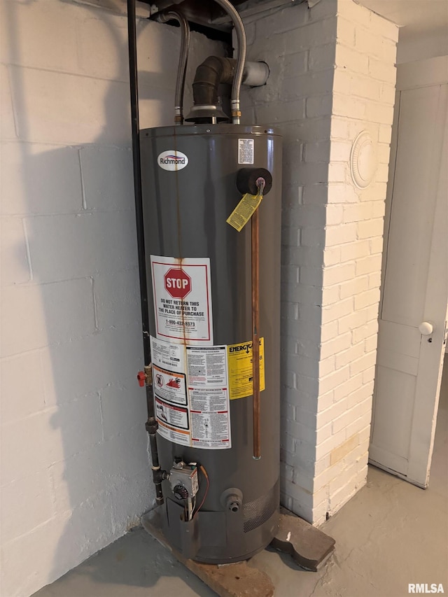 utilities with gas water heater