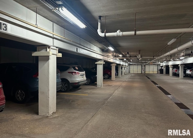 view of parking deck