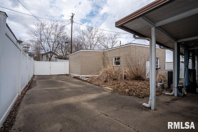 view of patio / terrace with fence