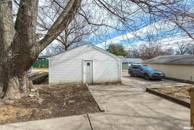 view of outbuilding with an outdoor structure