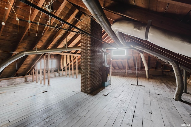 view of attic