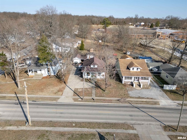 aerial view featuring a residential view