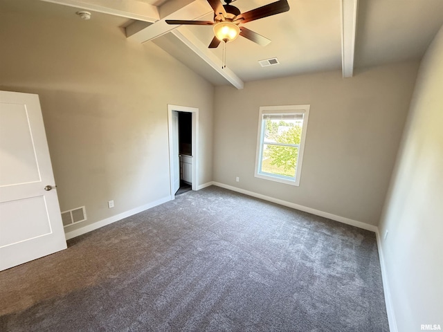 1631 Westport Dr, Davenport, IA 52804 - unfurnished bedroom with dark carpet and ceiling fan