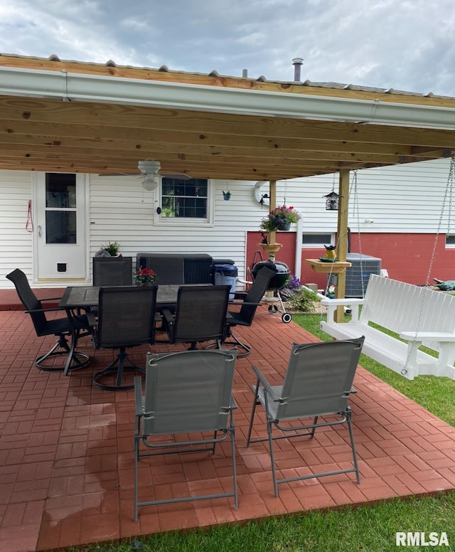 view of patio / terrace with outdoor dining space