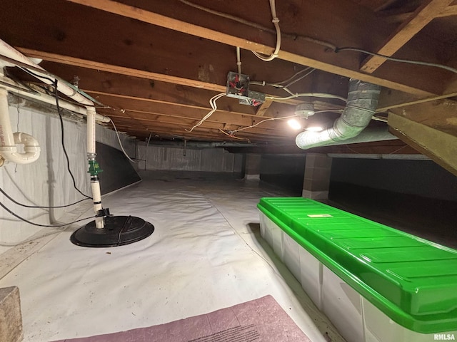 basement featuring crawl space