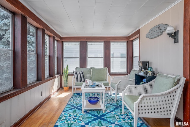 sunroom featuring a wealth of natural light