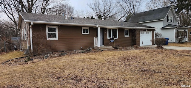 view of front of home featuring an attached garage and concrete driveway