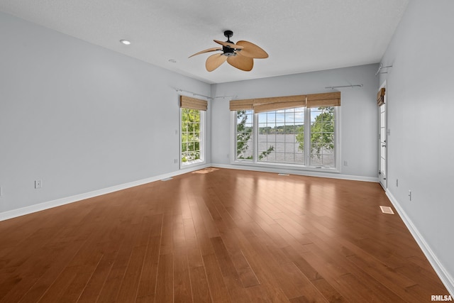 2 S Shore Ln, Rapids City, IL 61278 - spare room featuring ceiling fan and wood finished floors