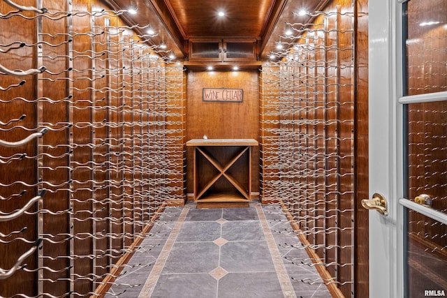 2 S Shore Ln, Rapids City, IL 61278 - wine cellar with inlaid floor details and wooden walls