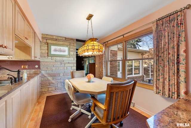 view of dining area