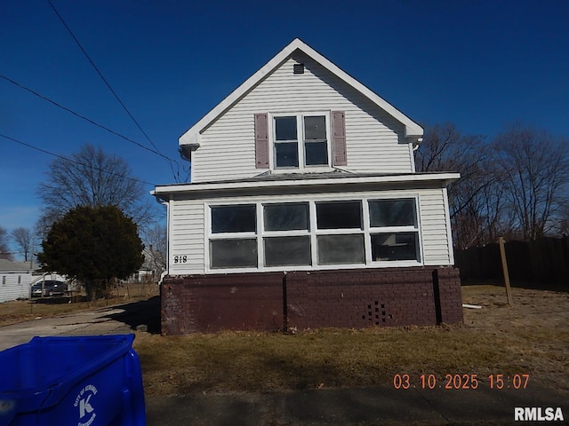 view of side of home