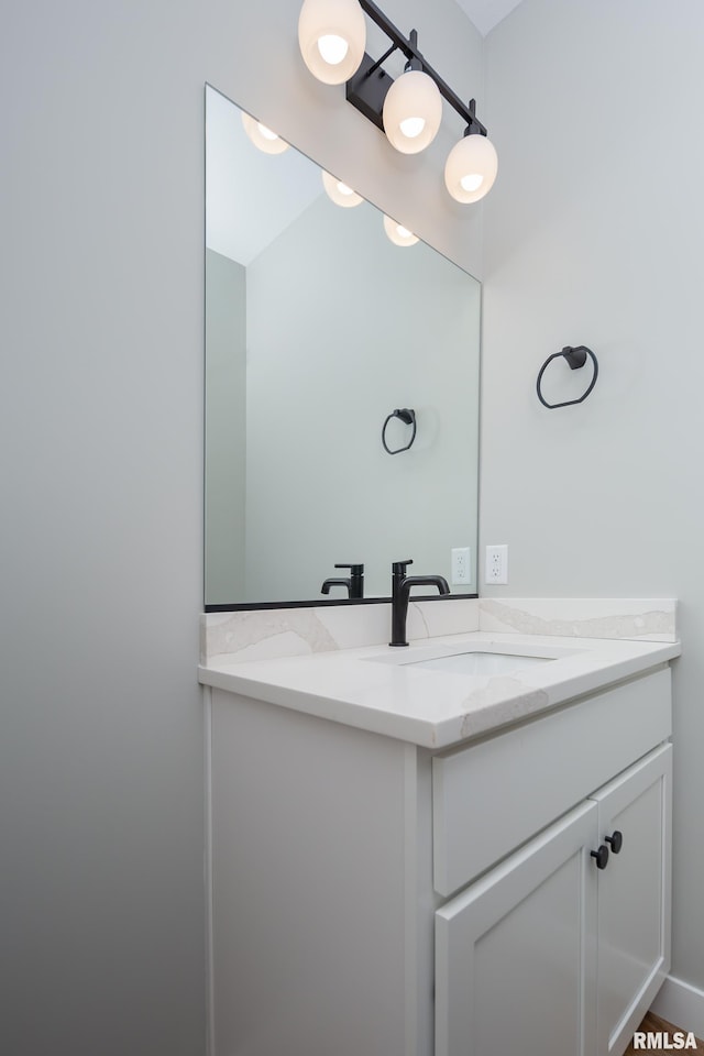 bathroom with vanity