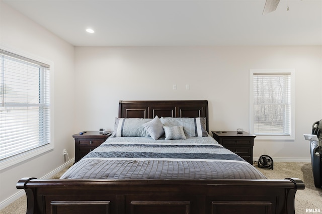 1621 S Eugene Ln, Marion, IL 62959 - bedroom featuring carpet flooring, recessed lighting, and baseboards