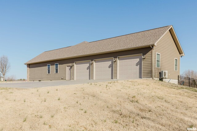 1621 S Eugene Ln, Marion, IL 62959 - exterior space with ac unit and fence
