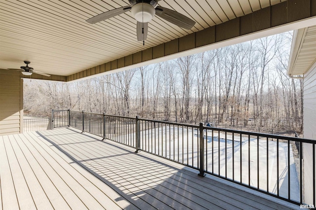 1621 S Eugene Ln, Marion, IL 62959 - deck with ceiling fan