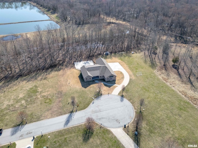 1621 S Eugene Ln, Marion, IL 62959 - aerial view featuring a water view