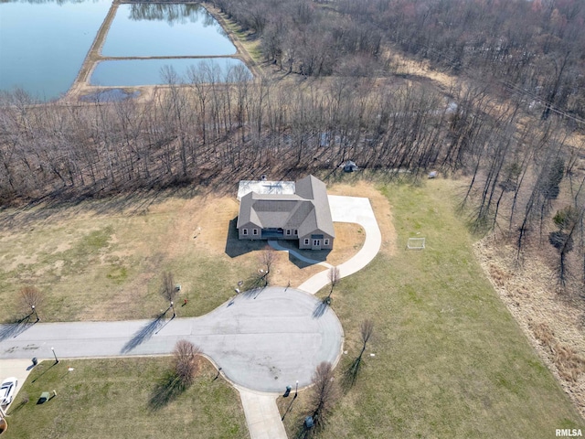 1621 S Eugene Ln, Marion, IL 62959 - bird's eye view with a water view