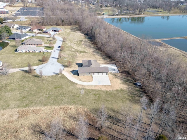 1621 S Eugene Ln, Marion, IL 62959 - aerial view featuring a water view and a residential view