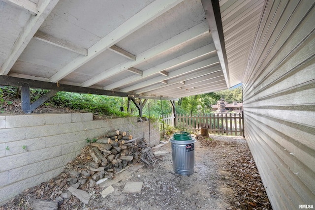 view of patio / terrace with fence