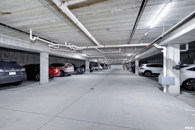 view of parking deck