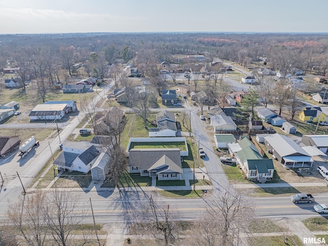 drone / aerial view with a residential view