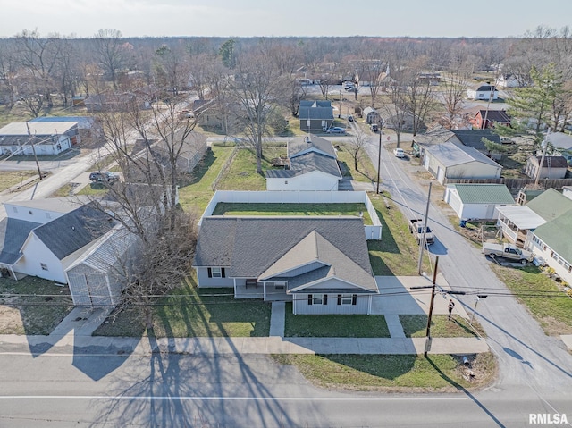 drone / aerial view featuring a residential view