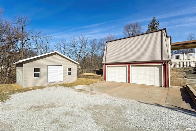 garage featuring a garage