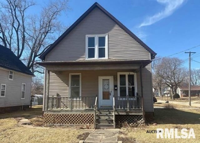 bungalow-style house with a porch