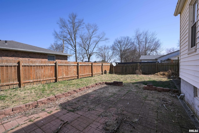 view of patio / terrace featuring a fenced backyard