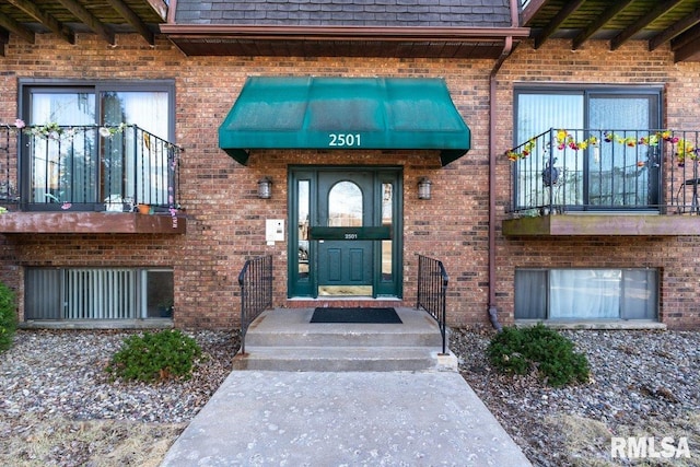 2501 26th Avenue Ct, Rock Island, IL 61201 - property entrance with brick siding