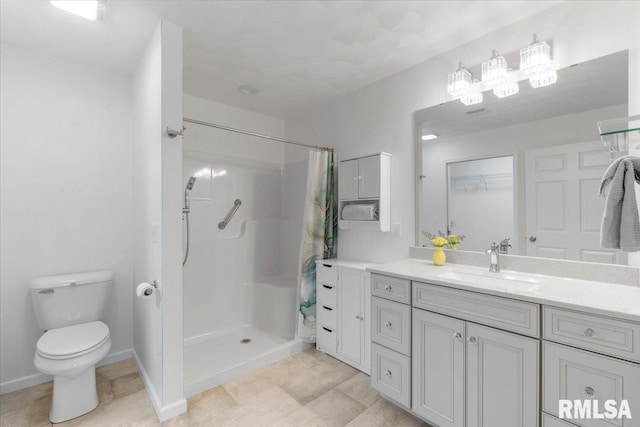 19109 Bluff Rd Unit D, Geneseo, IL 61254 - full bathroom with vanity, curtained shower, and tile patterned flooring