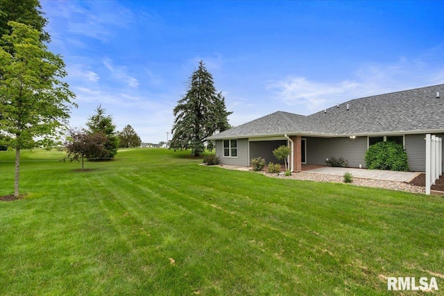 19109 Bluff Rd Unit D, Geneseo, IL 61254 - view of grassy yard with a patio area