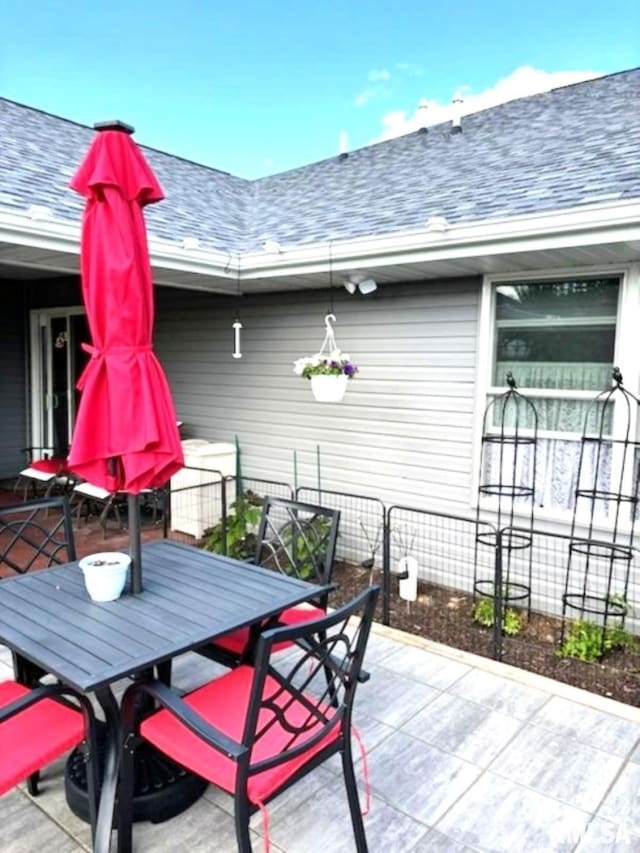 19109 Bluff Rd Unit D, Geneseo, IL 61254 - view of patio featuring outdoor dining space
