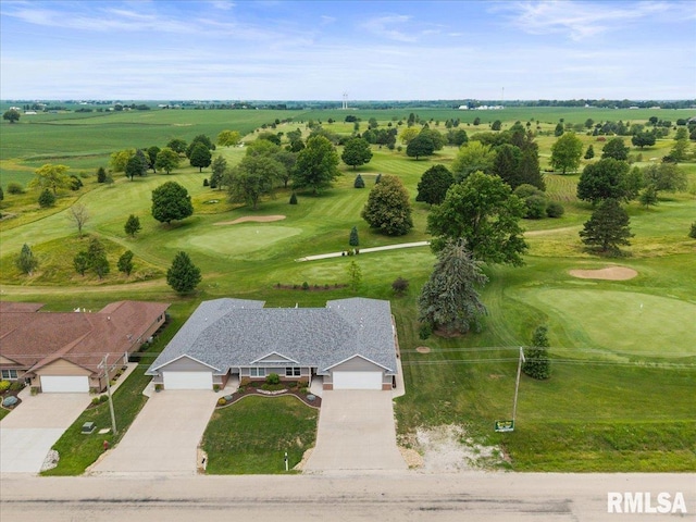 19109 Bluff Rd Unit D, Geneseo, IL 61254 - aerial view of property and surrounding area featuring a golf course