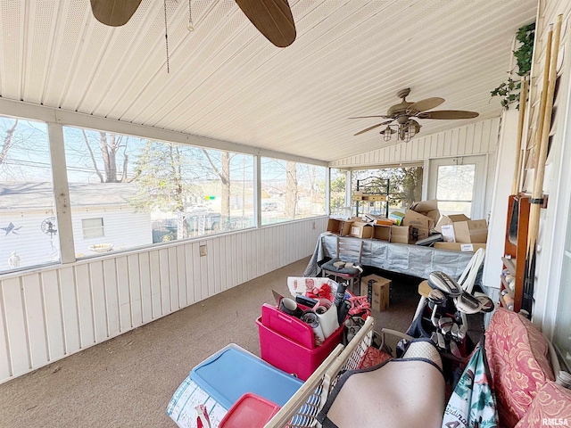 1001 S 14th St, Herrin, IL 62948 - sunroom / solarium with a ceiling fan