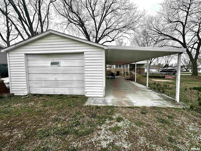 121 E Church St, Galatia, IL 62935 - detached garage with a carport
