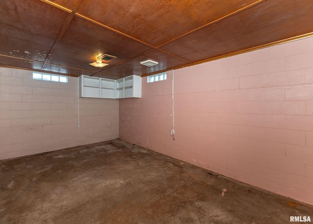 10415 148th Ave, Orion, IL 61273 - below grade area with concrete block wall and plenty of natural light