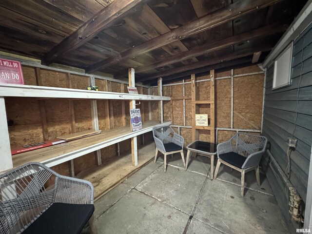 view of storage